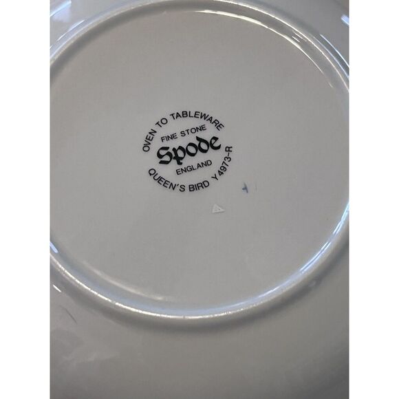 Queen's Bird Spode Salad Plates Various Years and Backstamps 8" 12 Available - Picture 3 of 12